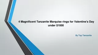 4 Magnificent TanzMarquise rings for Valentine's Day under $1000