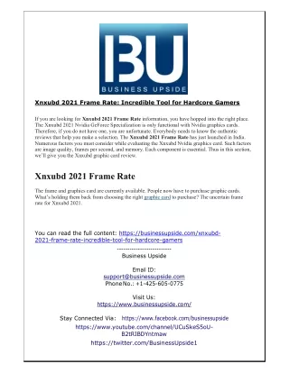 xnxubd 2021 frame rate incredible tool