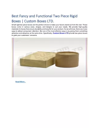 best fancy and functional two piece rigid best