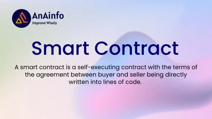 smart contract a smart contract is a self