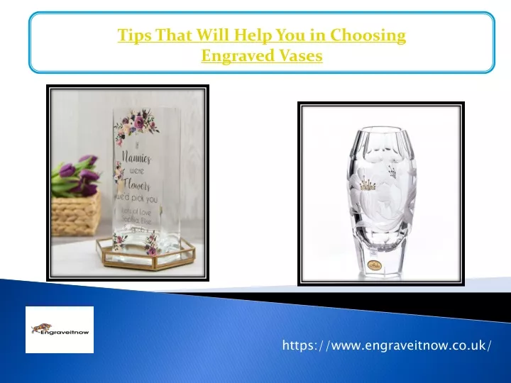 tips that will help you in choosing engraved vases