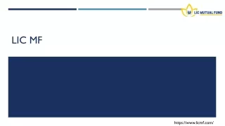 What is the current nav of mutual funds? | LIC MF