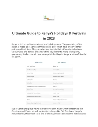 Mombasa Travel Guide Top 10 Communities & Cultures in Kenya