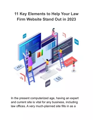 11 key elements to help your law firm website