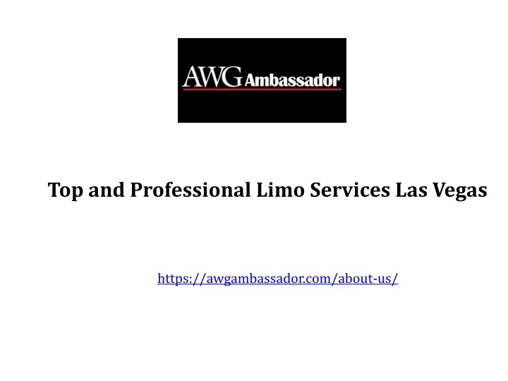 top and professional limo services las vegas