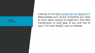 Best Cycling Tips for Beginners  Mybicycletips.com