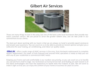 Gilbert Air Services