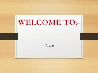 welcome to