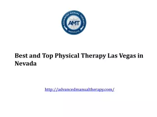 Best and Top Physical Therapy Las Vegas in Nevada