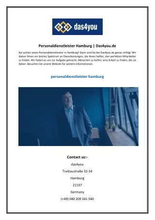 personaldienstleister hamburg das4you de