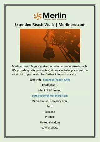 extended reach wells merlinerd com