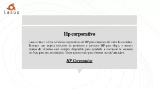 hp corporativo