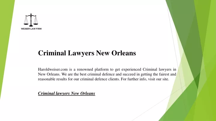 criminal lawyers new orleans