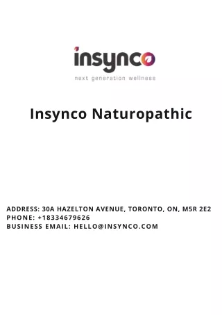 insynco naturopathic