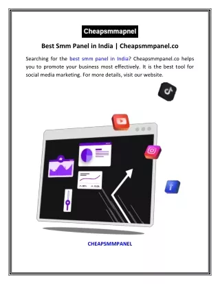 Best Smm Panel in India  Cheapsmmpanel.co