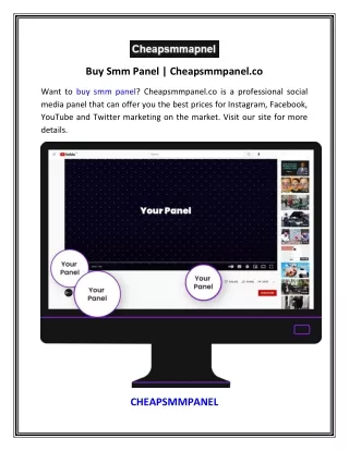Buy Smm Panel  Cheapsmmpanel.co