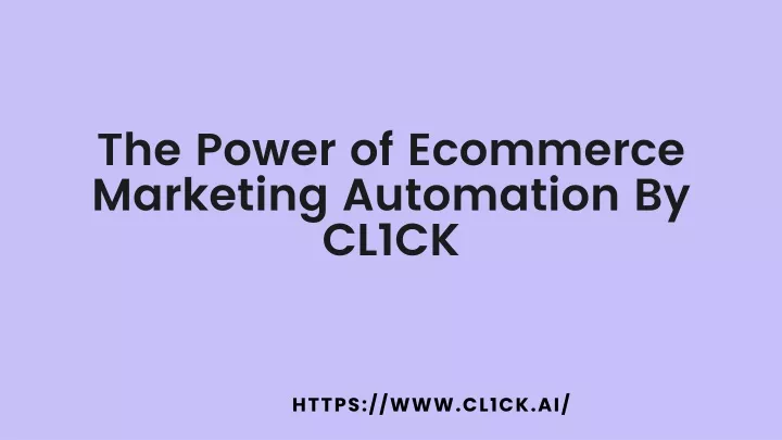 the power of ecommerce marketing automation