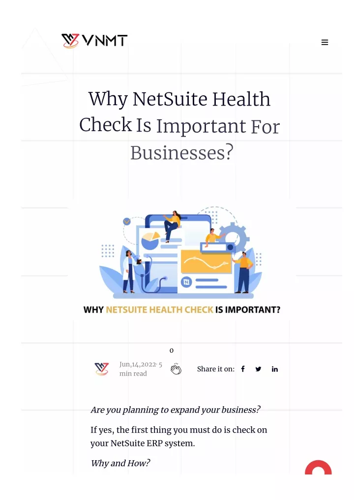 why netsuite health check is important for