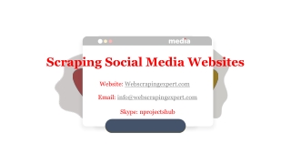 scraping social media websites