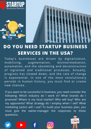 Find The Best Startup Business Services in The USA