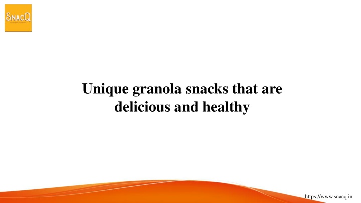 unique granola snacks that are delicious