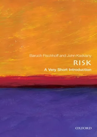 epub download Risk: A Very Short Introduction (Very Short Introductions)