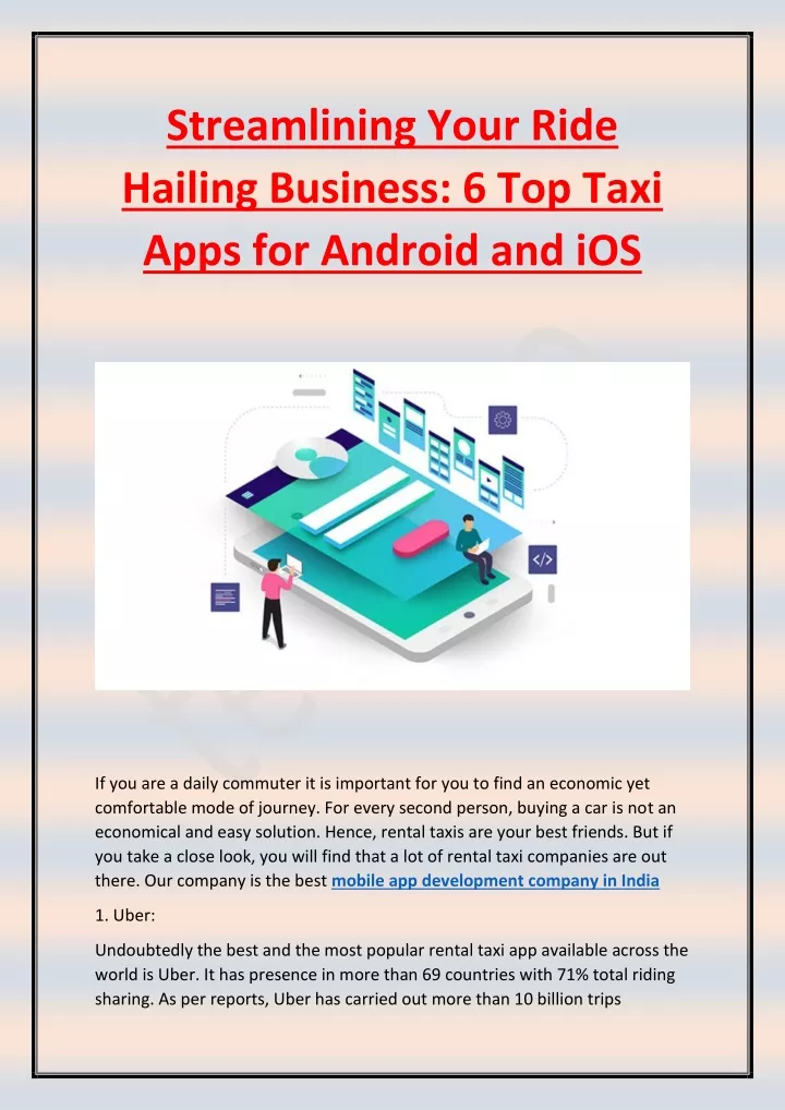 streamlining your ride hailing business