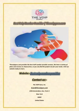 thevoipguru com provides the best voip number