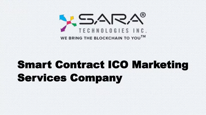 smart contract ico marketing services company