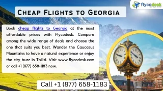 Cheap flights to Georgia