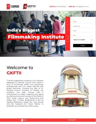 Filmmaking Diploma and Certificate Course details