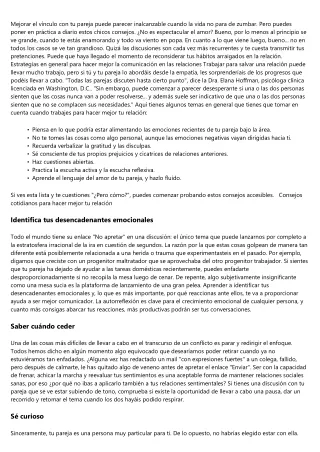 Consejos probados para mejorar tu relación de pareja