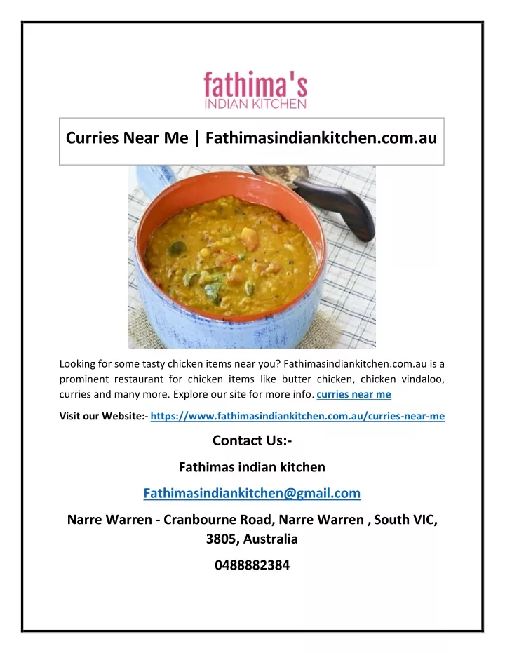 curries near me fathimasindiankitchen com au