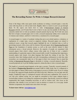 The_rewarding_factors_to_write_a_unique_research_journal
