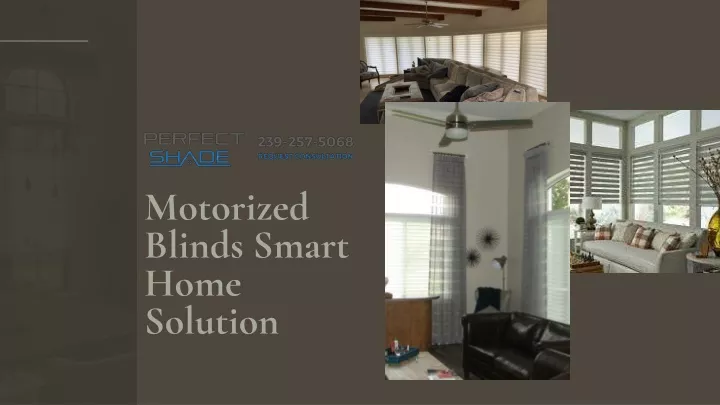 motorized blinds smart home solution