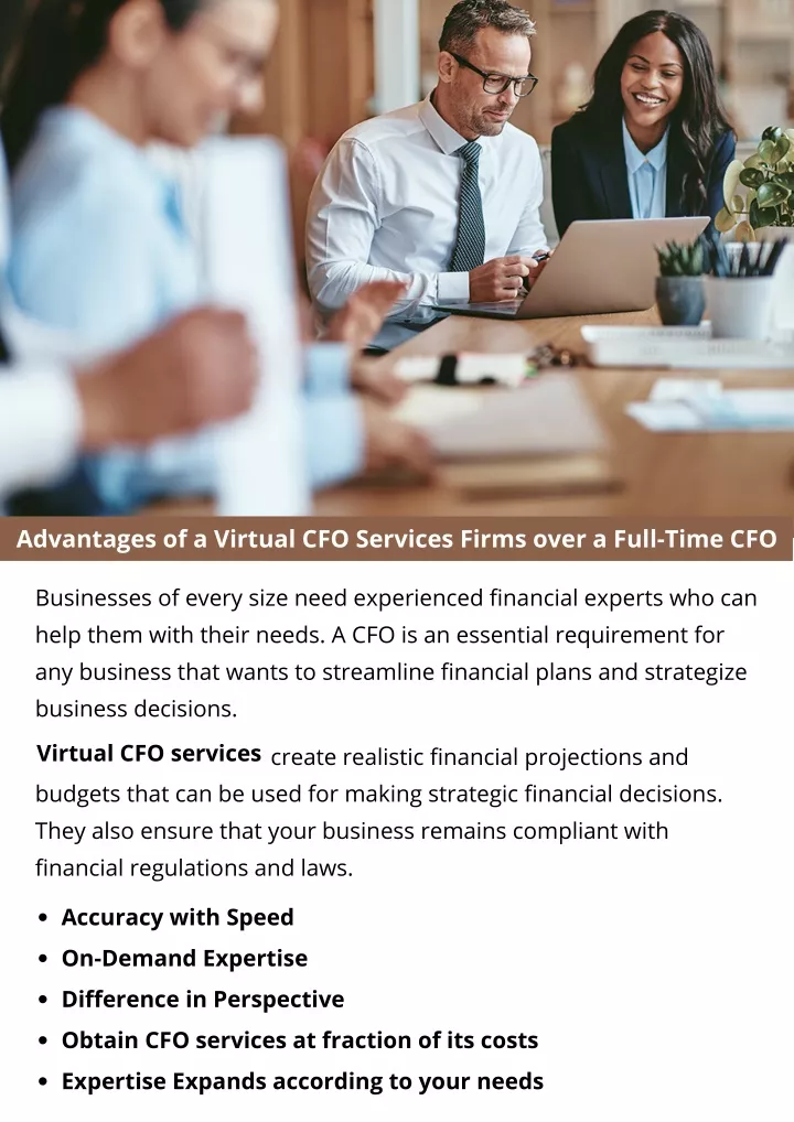 advantages of a virtual cfo services firms over