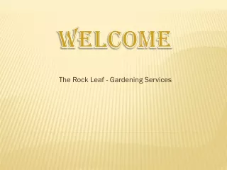 the rock leaf gardening services