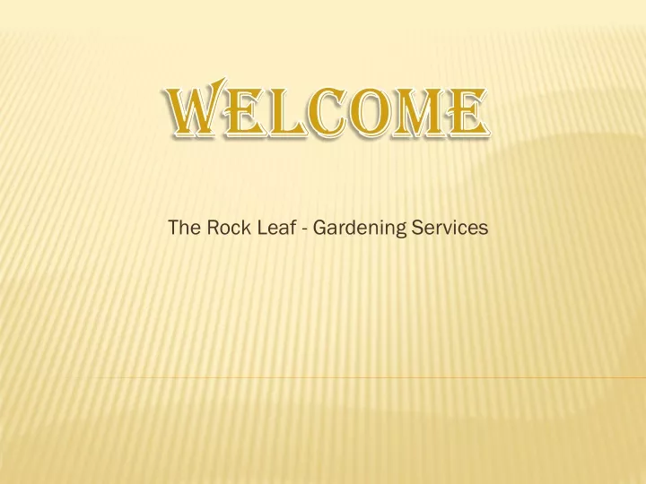 the rock leaf gardening services