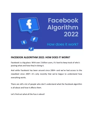 FACEBOOK ALGORITHM 2022_ HOW DOES IT WORK_