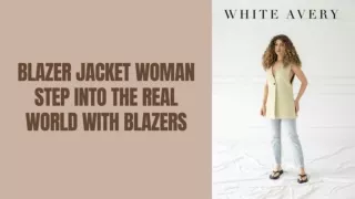 Blazer jacket woman Step Into the Real World With Blazers