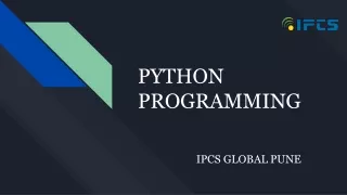 PYTHON COURSE IN PUNE