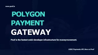 Poof - Polygon Payments Gateway – Accept Crypto Payments