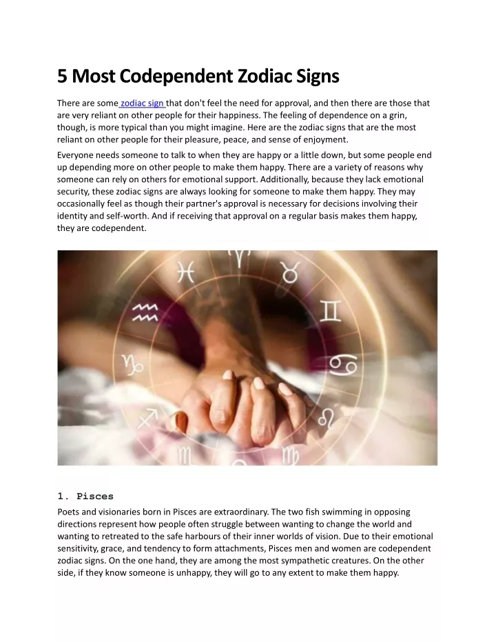 5 most codependent zodiac signs there are some