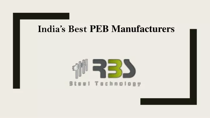 india s best peb manufacturers