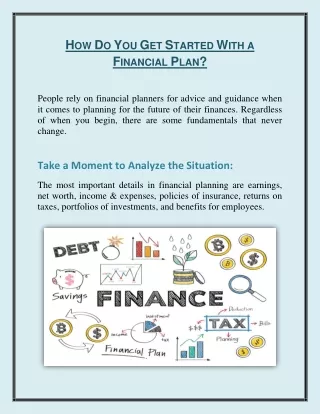 A Financial Plan: What Do You Need to Know? | SilverLake Financial