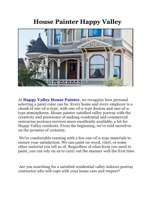 House Painter Happy Valley