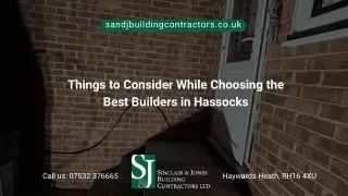 Things to Consider While Choosing the Best Builders in Hassocks