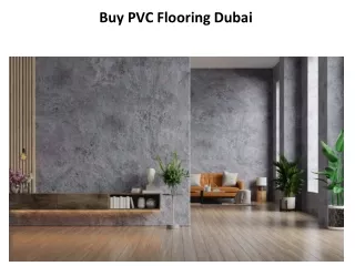 Buy PVC Flooring Dubai