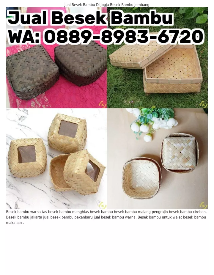 jual besek bambu di jogja besek bambu jombang