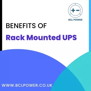 Benefits of Rack Mounted UPS
